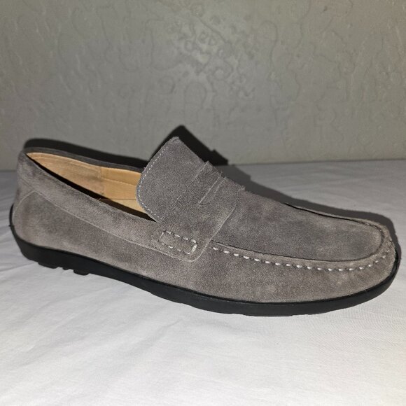 Samuel Hubbard Free Spirit Gray Suede Loafers Shoes Men's Size 12 W - Picture 2 of 9